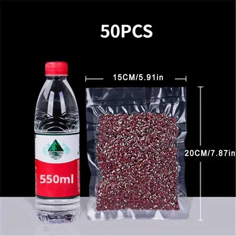 50pcs/Lot BPA-Free Food Vacuum Plastic Sealing Bags