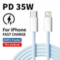 35W Fast Charge PD Cable For iPhone 13 14 Pro Max 11 12 mini X XR XS Max 7 8 Plus