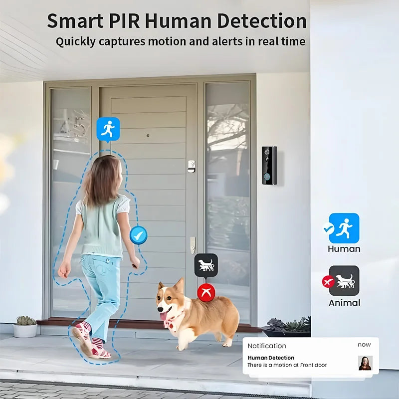 Tuya Smart WiFi Video Doorbell Camera with Indoor Ding Dong Chime 1080P
