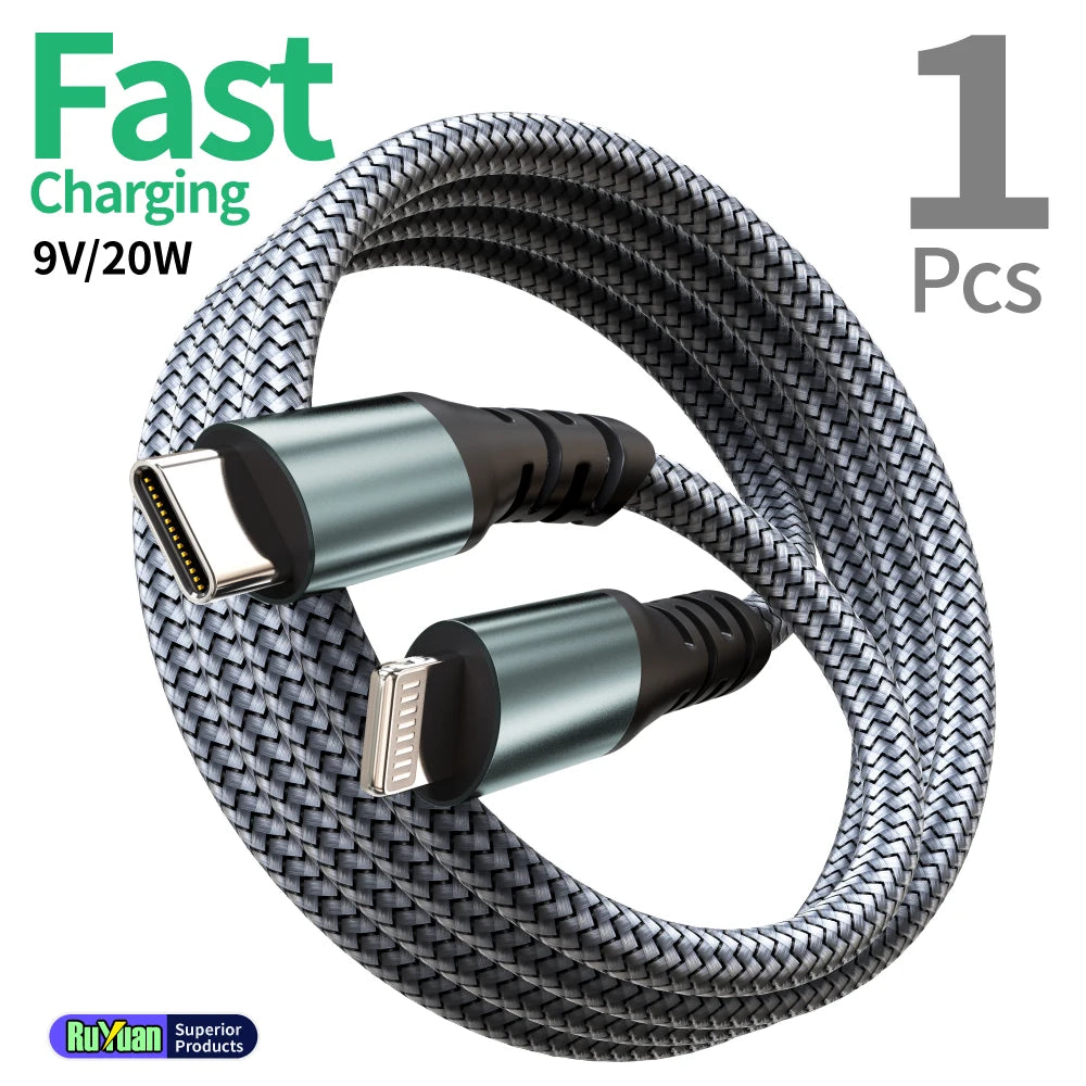 MFi Certified USB C to Lightning Cable 20W