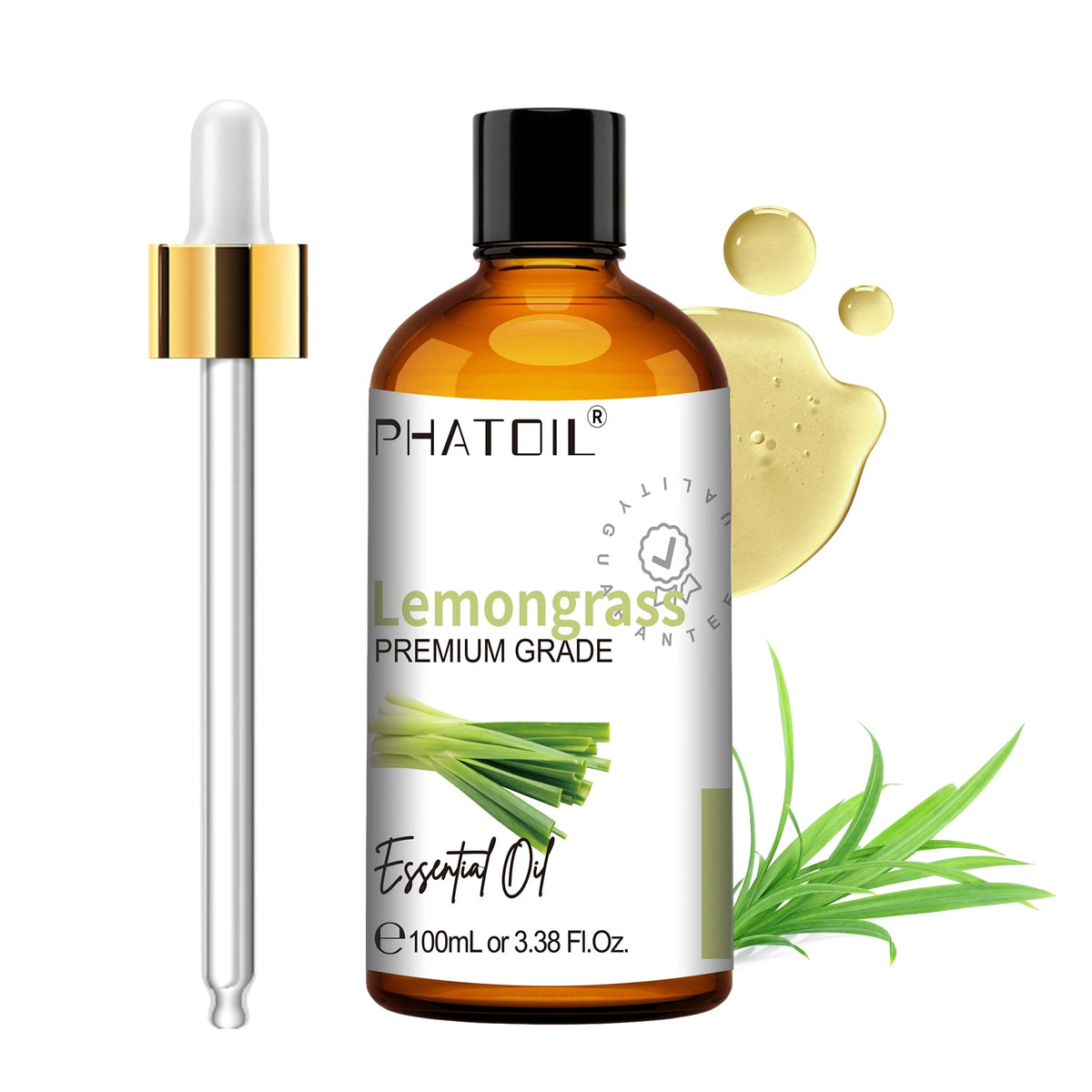 PHATOIL 100ml(3.38 fl.Oz) Eucalyptus Peppermint Tea tree Vanilla Bergamot Aromatherapy Essential Oil For Diffuser,Candle Making