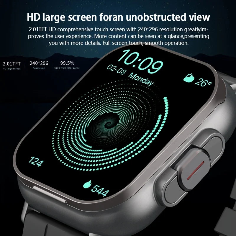 This Smartwatch Features a 2.01-Inch Square Full-Touchscreen Display