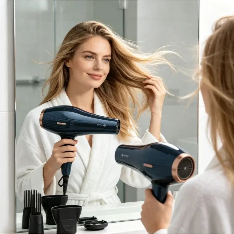 WETECH 2000W Professional Hair Dryer Negative Ion Blow Dryer Cool Shot Function With Concentrator Nozzle Diffuser