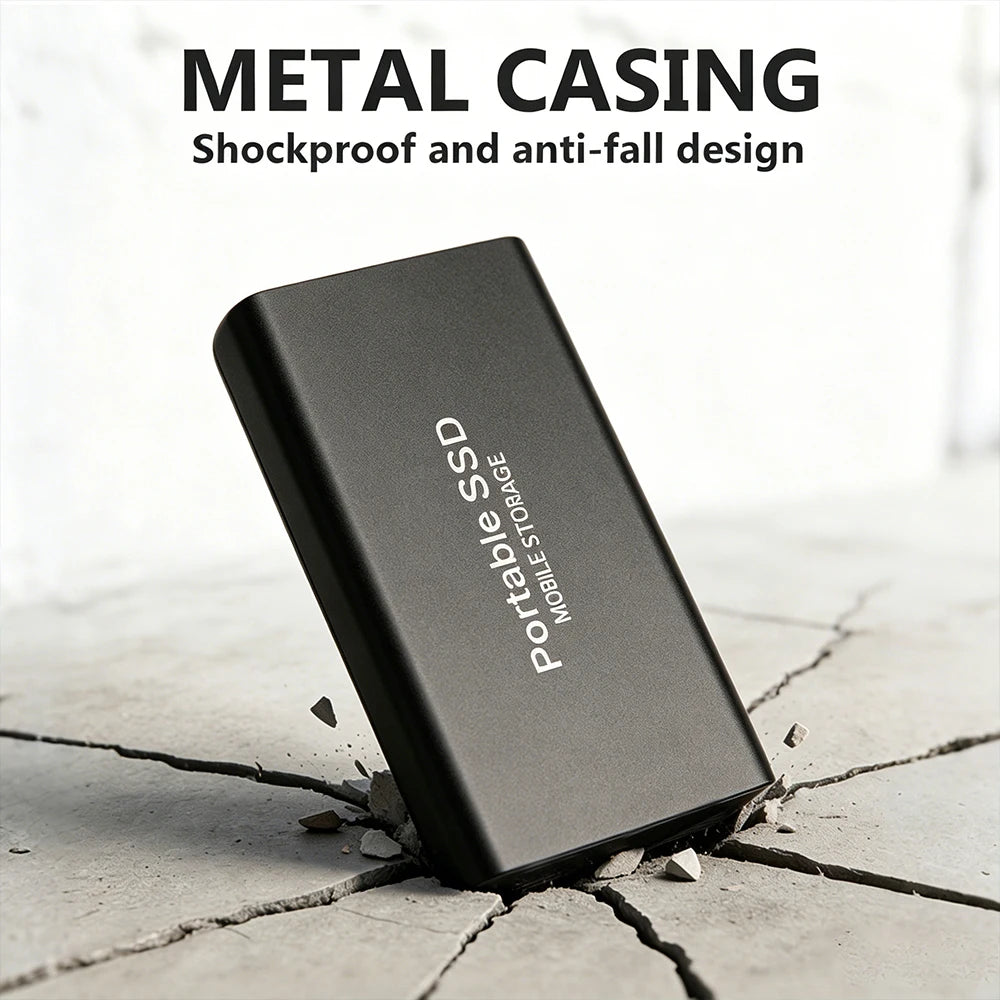 Original External High-speed Mobile Hard Drive, USB 3.1, Large-capacity Solid-state Drive, Ultra-large Storage Space,Mac PC Use