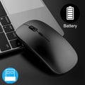 Slim Wireless Mouse 2.4GHz Optical Mice 1600DPI Gamer Office Quiet Mouse
