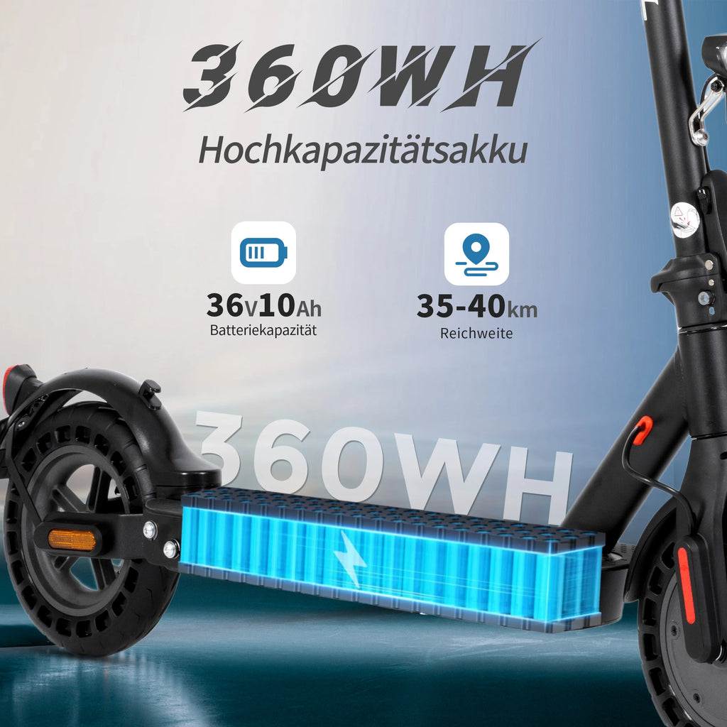 YL-E9T (ABE) Electric Scooter 500W 36V 10Ah with German Road Permit EScooters 10" Tires W/Smart App E-Scooter Max Speed 20km/h