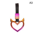 1Pc Train Bus Handle Hand Strap Drift Charm Strap Drift Auto Accessories Car Styling Car Heart Straps Front Tow Hook