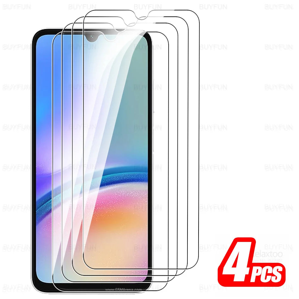 1-4Pcs Tempered Glass For Samsung Galaxy A05s A05 A15 4G A25 A35 A55 5G A06 A16 A26 A36 A56 A07 A17 A27 A37 A57 Screen Protector