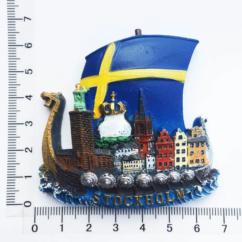 Sweden Amorous Feelings Fridge Magnets Tourist Souvenirs Crafts Refrigerator magnet Decoration Articles Handicraft Gifts