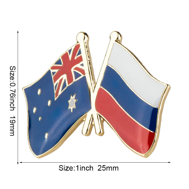 Australia Flag Badge Brooch Natinal Lapel Pins Flag Lapel Pins Country Flag Badge