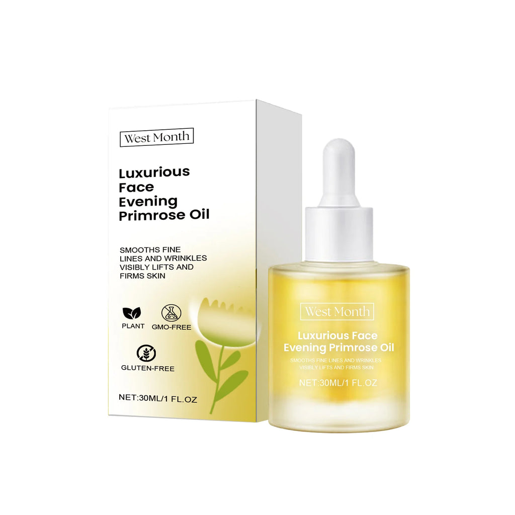 West Month Luxury Evening Primrose Oil Moisturizing Facial Lifting Deep Hydration Face Oil for Glowing Skin Brightening Products