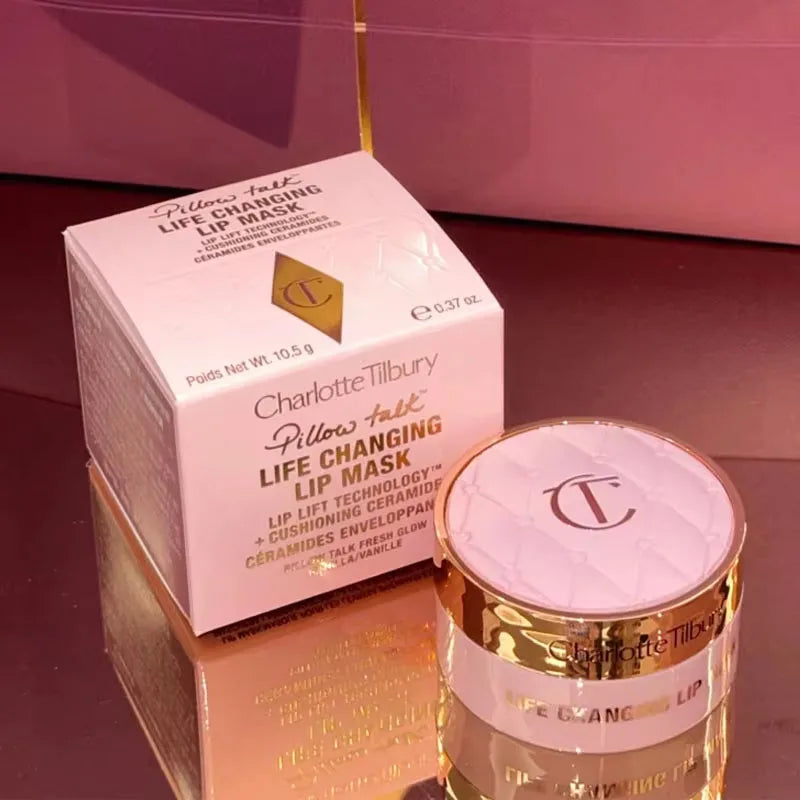 Charlotte Tilbury Pillow Talk New Lip Mask Moisturizing Exfoliating Lip Balm Lasting Waterproof Solid Lipstick Lip Gloss Makeup