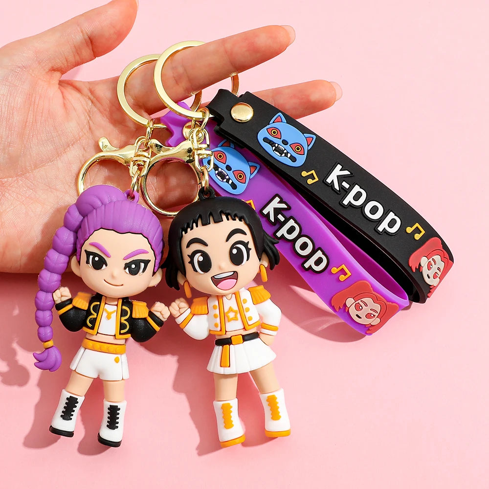 Anime Girl Group Idol Keychain Group Rumi Mira Zoey Anime Character