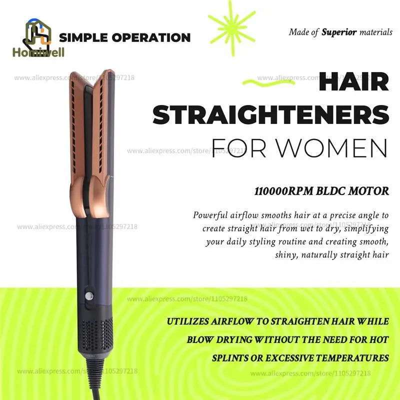 2 in 1 Professional Hair Dryer and Straightener Electric Styling Tool