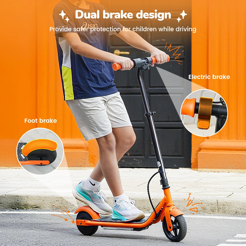 iScooter K2Pro Children's Electric Scooter 150W Motor, 18V Battery, 6" inch Foldable E-scooter 3-Height Adjustable