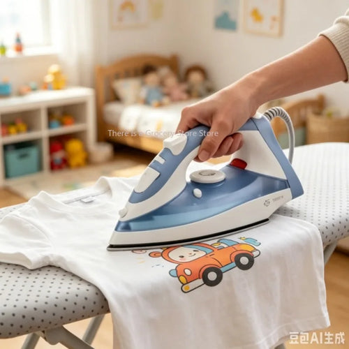 2000W Powerful Steam Iron for Clothes, Adjustable Temperature, Anti-Drip, Self-Cleaning Function, Professional Garment Steamer for Home and Travel