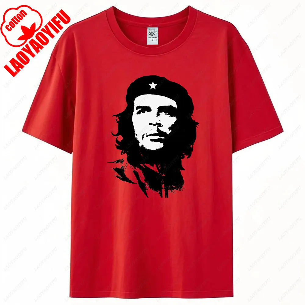 Che Guevara Shirt Rebel Cuban Shirt Guerrilla Revolution TShirt Casual Short Sleeve Men High Quality Tee Cotton Loose Tops
