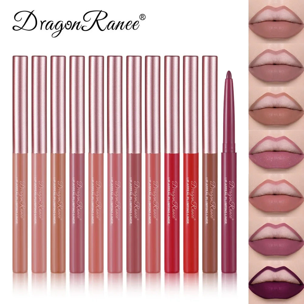Multi Color Matte Lip Liner Crayon, Velvet Waterproof Lip Pencil