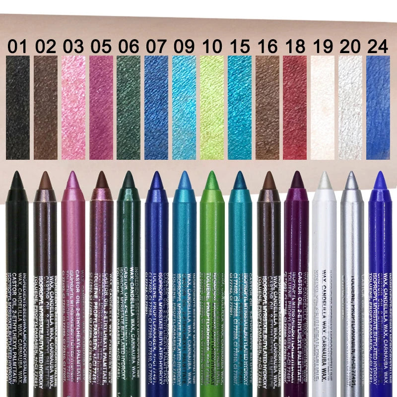 17 Colors Eyeliner Pencil Waterproof Long-lasting