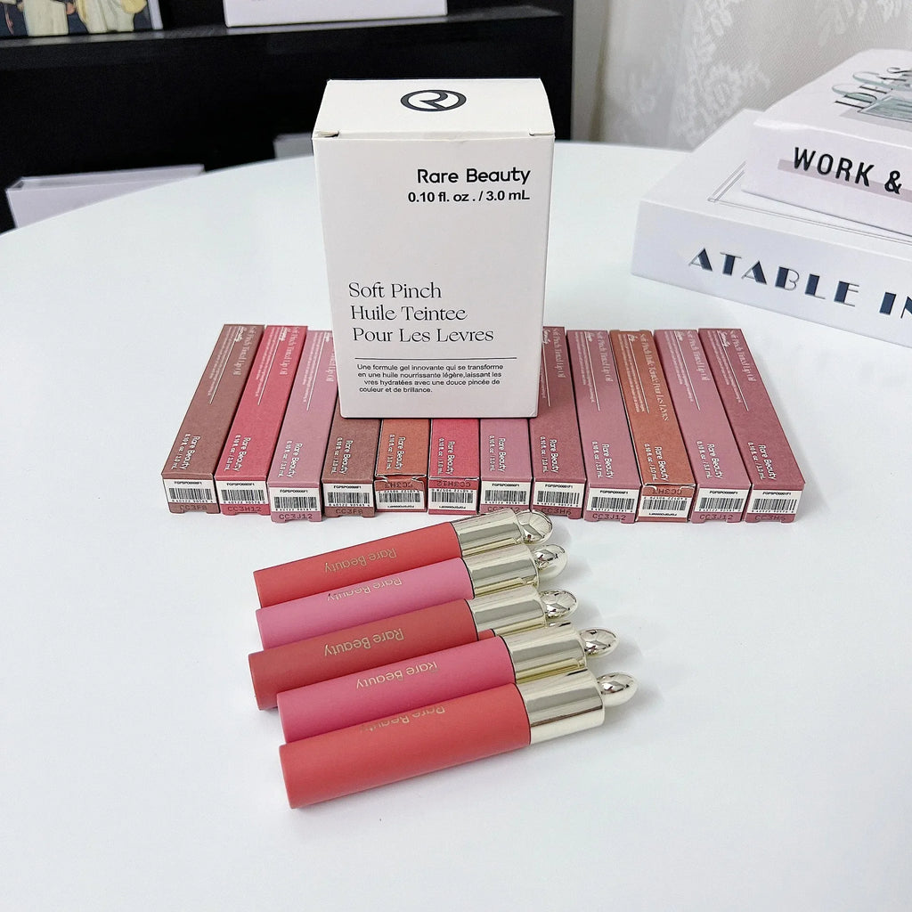 Rare Beauty Facial Liquid Contour Bronze Powder Smooth Natural Moisturizing Long-Lasting Easy to Apply Lip Gloss Makeup With Box