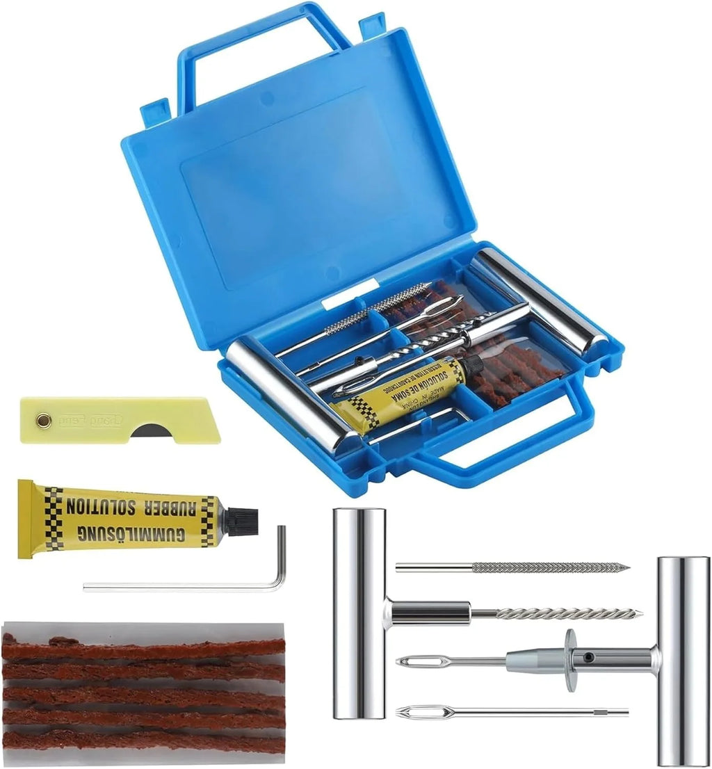 Heavy Duty Tire Plug Kit 12/26Pcs - Professional Tools for Tubeless Tyre