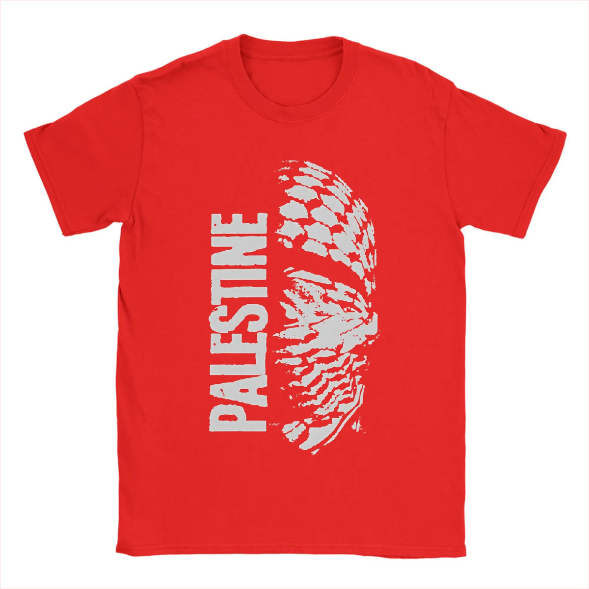 Men's Palestine Map  T Shirts  Cotton Clothing Novelty Short Sleeve Crewneck Tee Shirt Plus Size T-Shirts