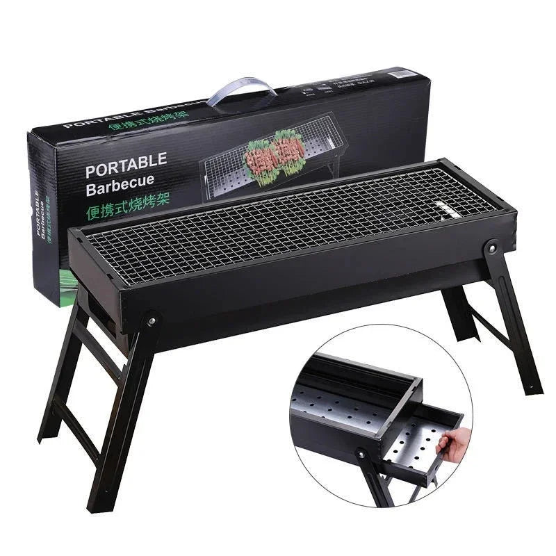 Folding Portable Charcoal Outdoor Camping Picnic Burner Large 60CM BBQ