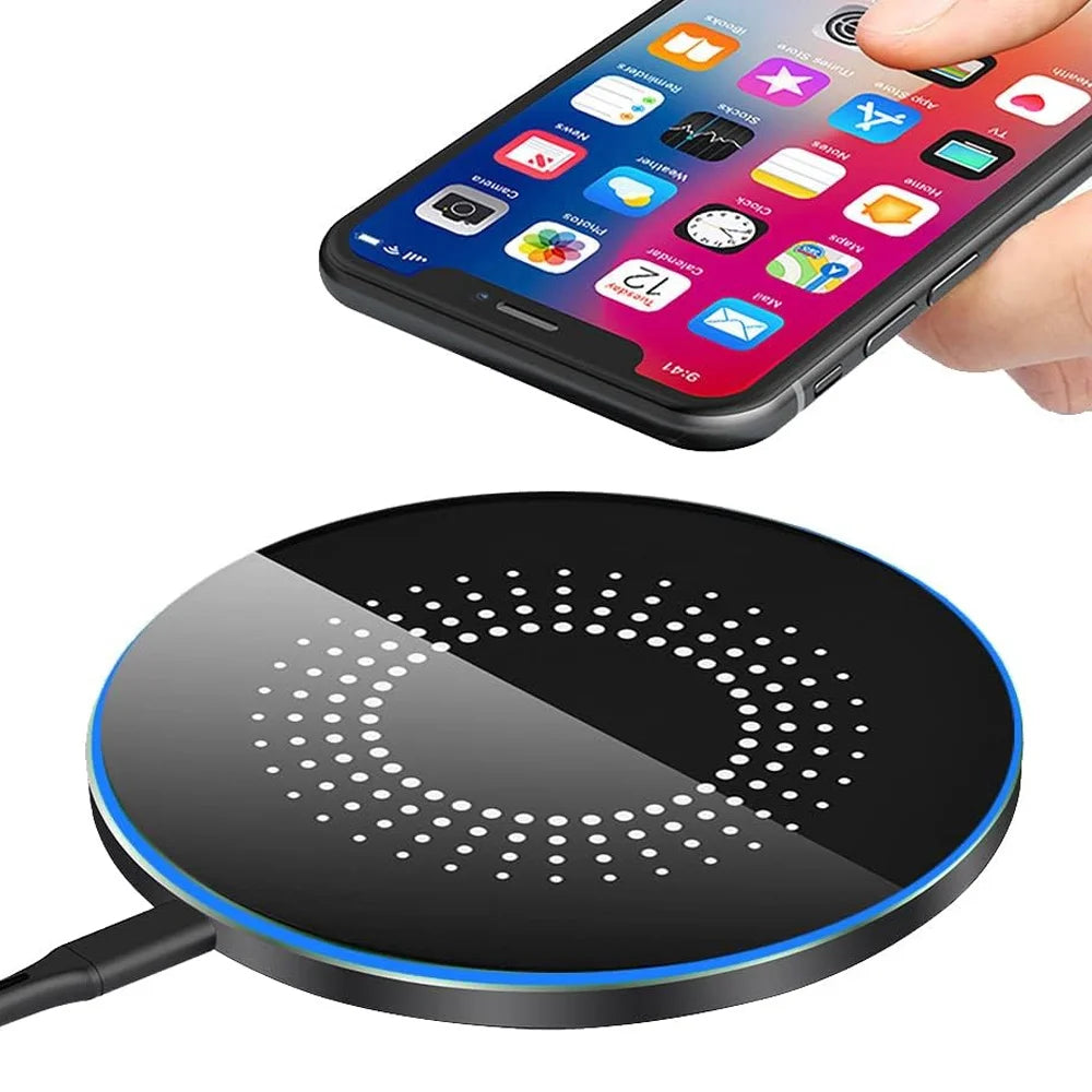 Wireless Fast Charging Dock Station, for iPhone  Samsung, Xiaomi