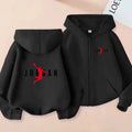 kids Autumn Winter Sweatshirt Basketball Charming Clothing Zipper Style Hoodie Girl Boy