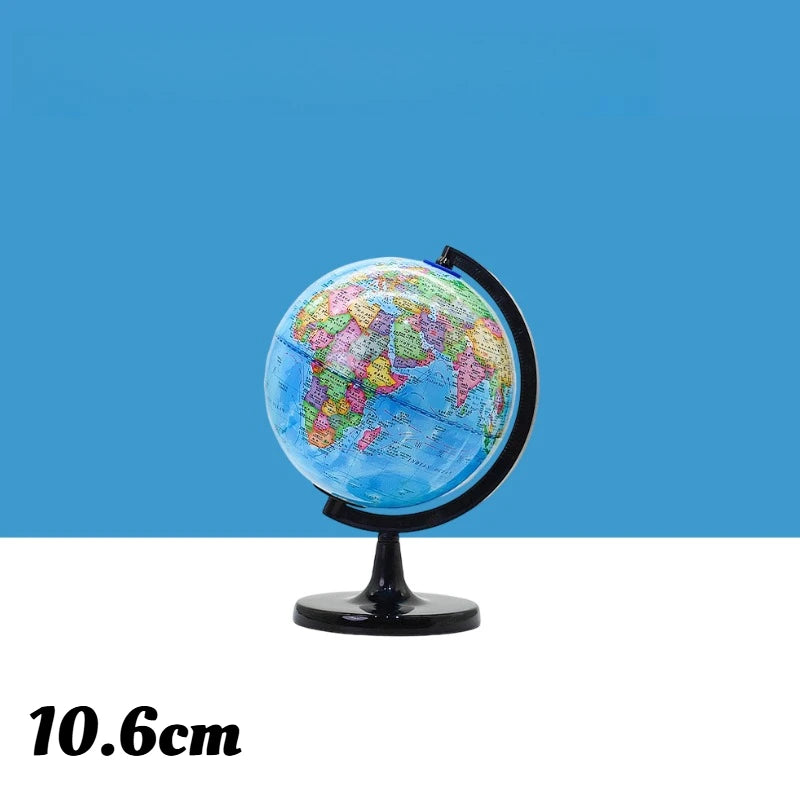 1pc Educational Globe for Teaching, HD English World Map with 360° Rotation, Standard Desktop Geography Learning Tool