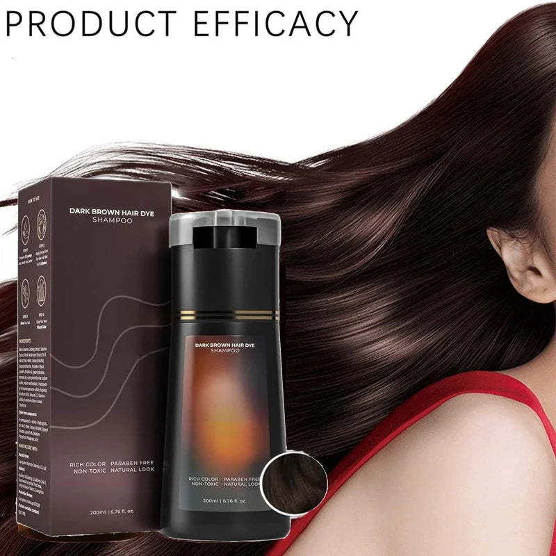Multi-Shade Gray Cover Hair Shampoo Kit – Semi-Permanent Natural Color, Nourishes and Conditions, Simple Application for All