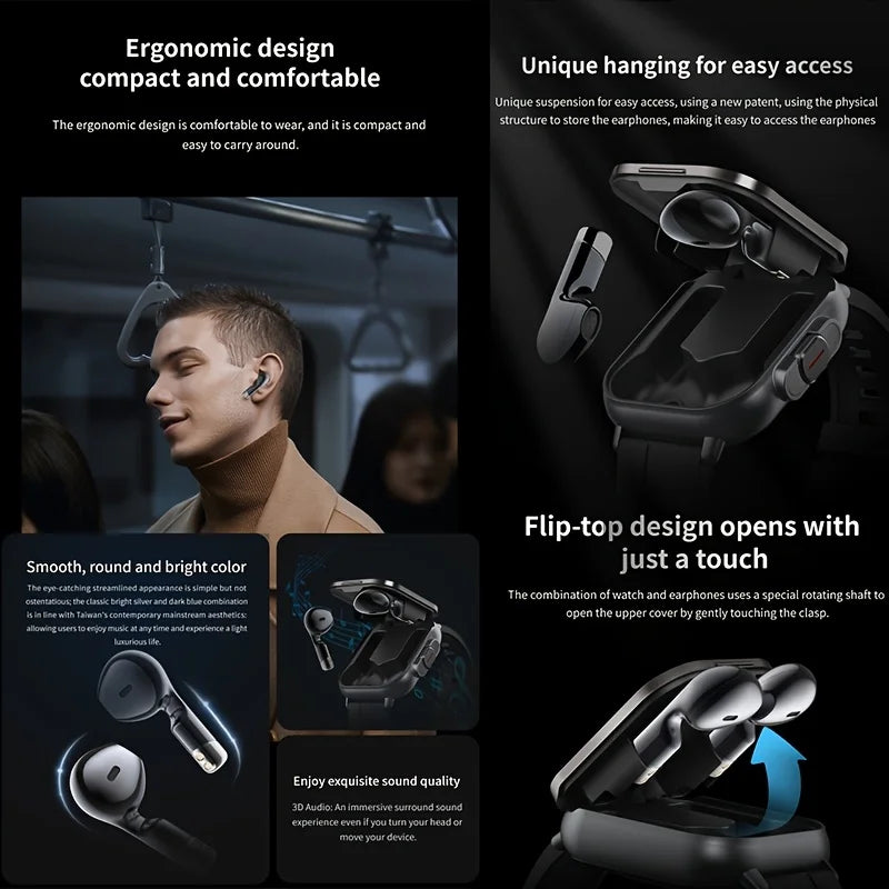 This Smartwatch Features a 2.01-Inch Square Full-Touchscreen Display