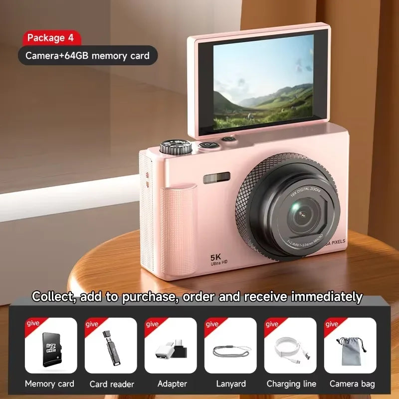 OnePlus Digital Camera 180° Flip Screen 5k Video Vlog Camera 75mp
