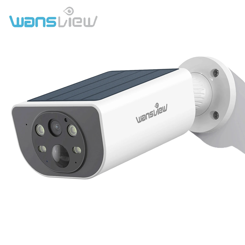 Wansview 2K Outdoor Wireless WIFI Camera 2.4G 3MP Battery Solar