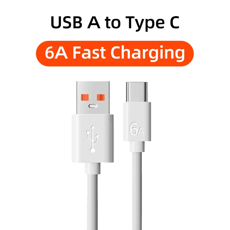 PD 100W USB Type C Super Fast Charging Cable 6A USB