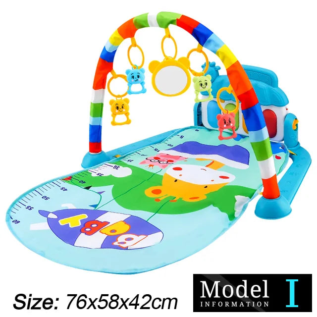 Baby Fitness Stand Music Play Gym Activity Toys Newborn