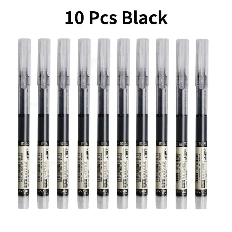 3-102Pcs/set High Quality Needle Type Gel Pens Straight