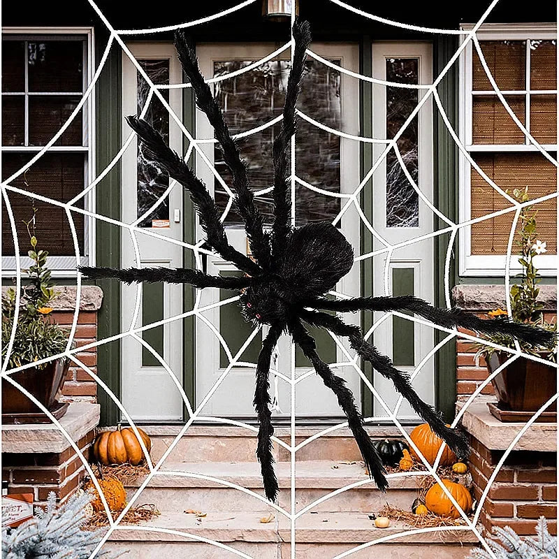 Halloween Giant Black Spider Decoration Haunted