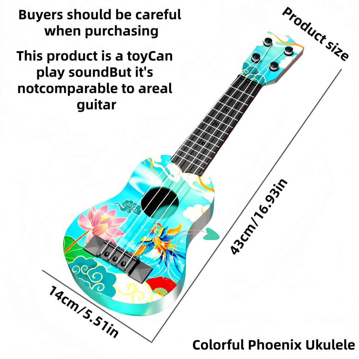 Beginner-Friendly Toy Guitar Instrument for Kids, New Year's Gift for Children