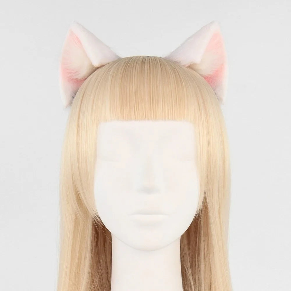 Cute Animal Cat Ears Headband Furry Artificial Gothic Headband Gothic