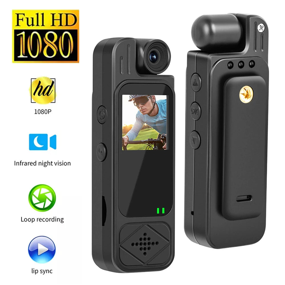 Mini Body Camera 1080P HD Sports Camera Infrared Night Vision