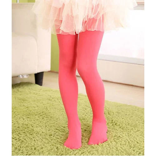 Children Girls Tights for Kids 1 to 15Y Classic Ballet Dance Pantyhose Baby Velvet Candy Color Spring Summer Student Stockings