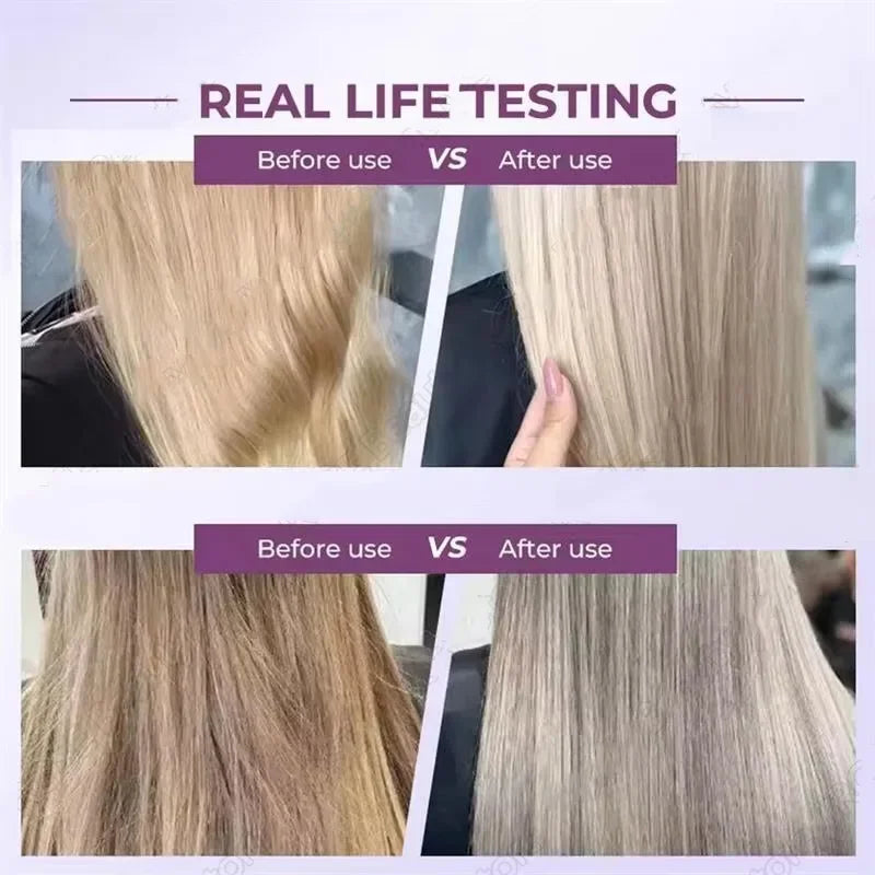 300Ml Color Fixing Purple Shampoo Lock Color Cover Gray Hair