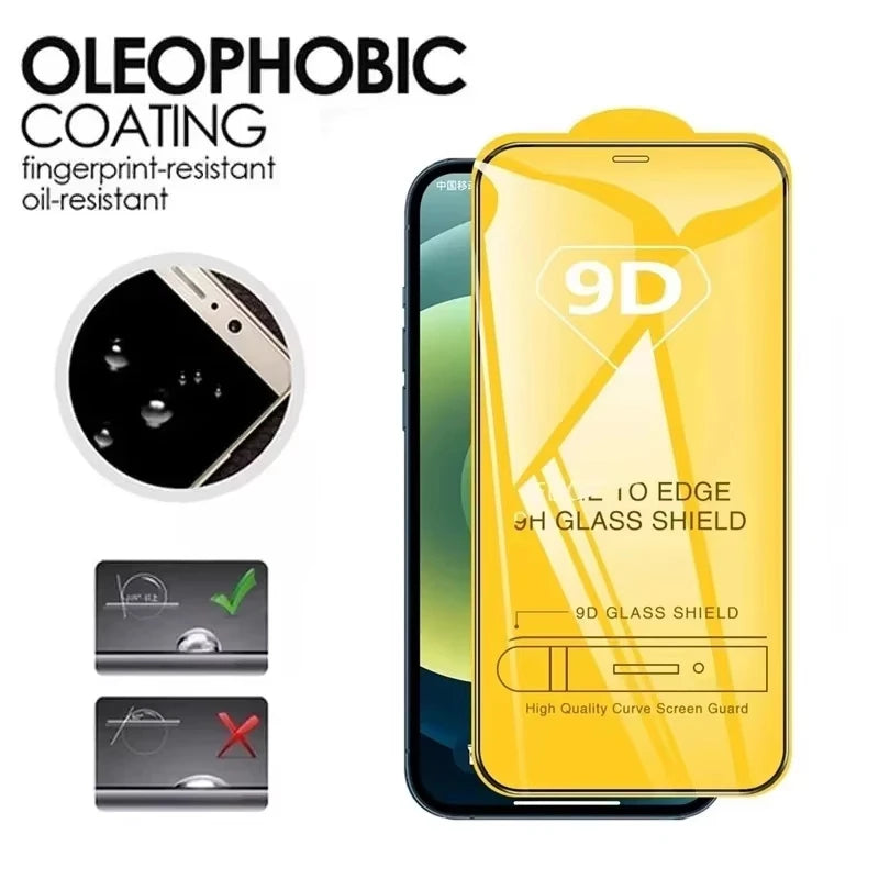 1-5Pcs 9D HD Full Coverage Tempered Glass For Samsung A56 A57 A17 A16 A15 A36 A26 A35 A34 A33 A55 A54 A53 S24FE A07 A06 A05