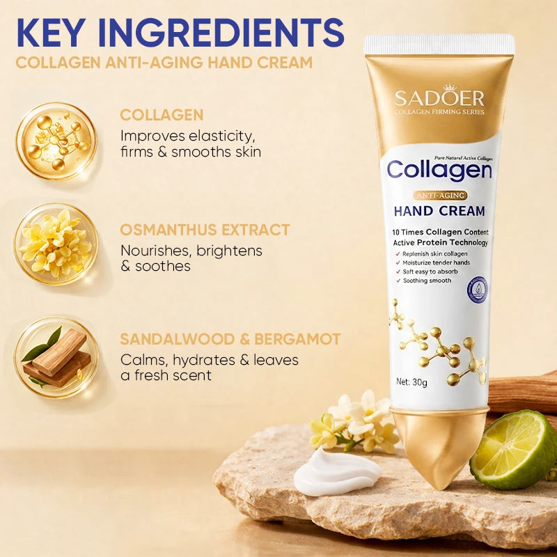 Collagen Hand Cream Hands Skin Firming Skincare Moisturizing Brightening