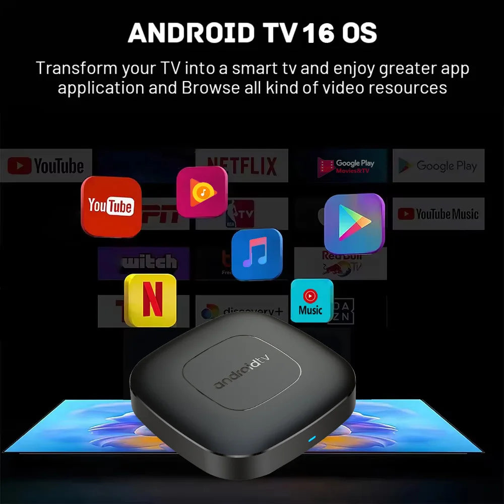 2026 Android16 Smart TV Box Kowankit 8GB RAM 128GB ROM