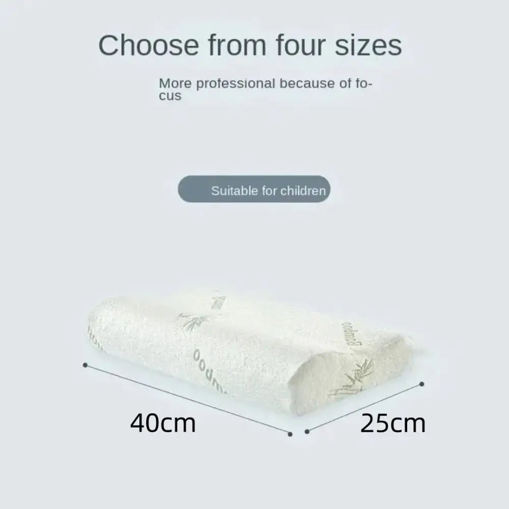 New Slow Rebound Bamboo Fiber Pillow Health Care Soft Memory Foam Pillow Support NeckRelief Comfortable Orthopedic Pillows Home