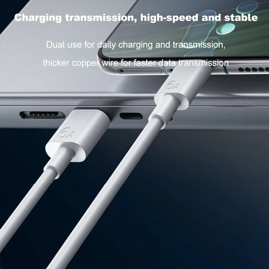 PD 100W USB Type C Super Fast Charging Cable 6A USB