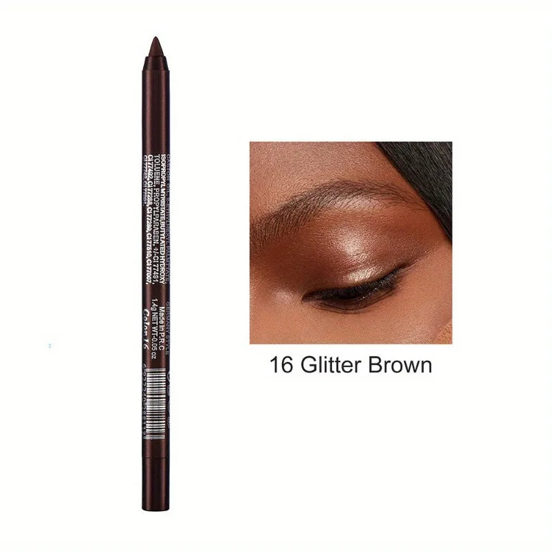 17 Colors Pearlescent Eyeliner Pencil Waterproof Long-lasting