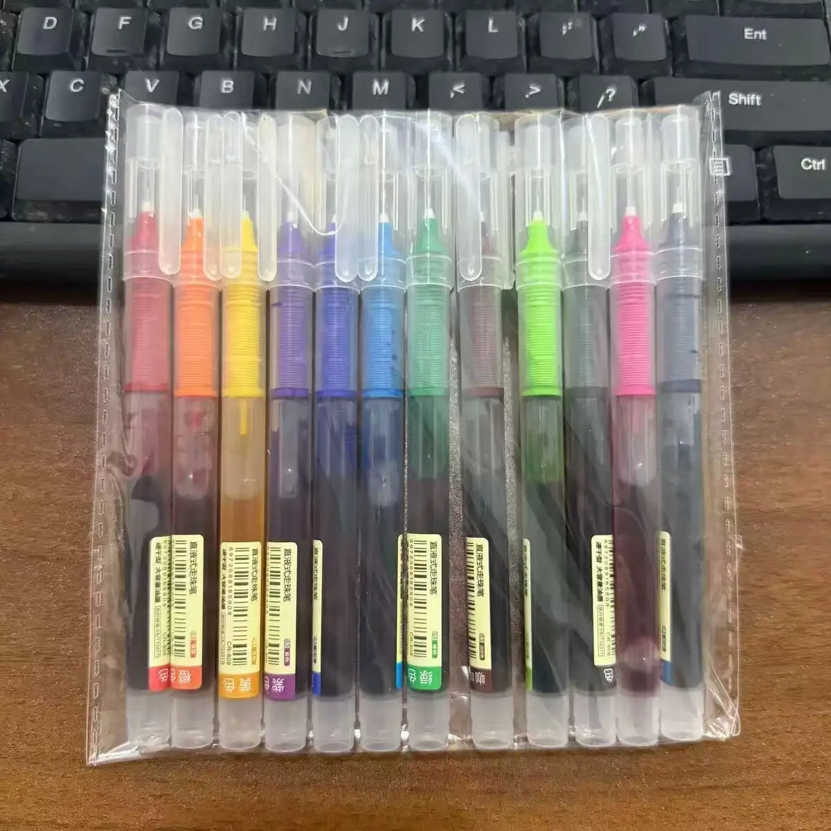 10Pcs High Quality Needle Type Gel Pens Straight Liquid